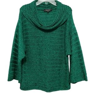Green Cowl Neck Jones Wear Sweater sz Medium